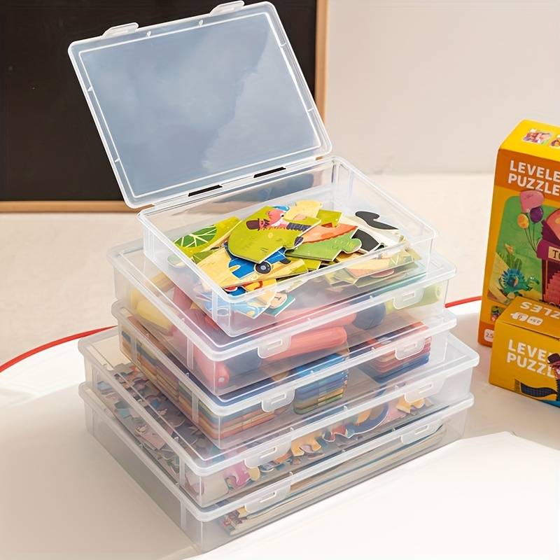 Toy Puzzle Storage Box Multi functional Picture Building - Temu